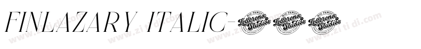 Finlazary Italic字体转换 Finlazary Italic字体转换